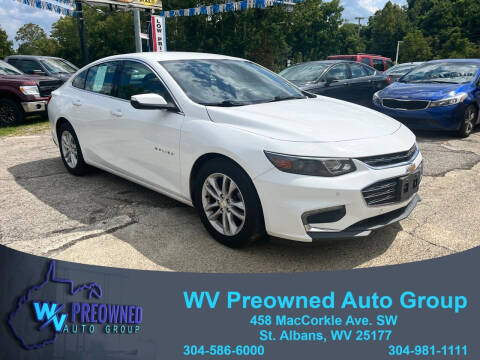 2016 Chevrolet Malibu for sale at WV PREOWNED AUTO GROUP in Saint Albans WV