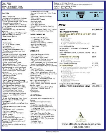 2019 BMW 4 Series 430i