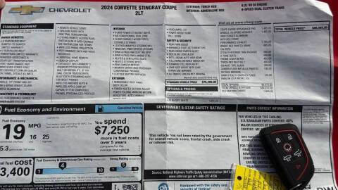 2024 Chevrolet Corvette Stingray