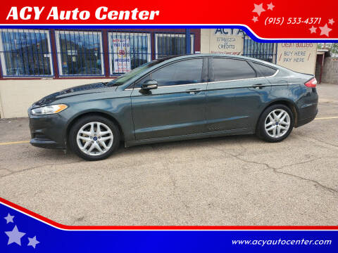 2016 Ford Fusion for sale at ACY Auto Center in El Paso TX