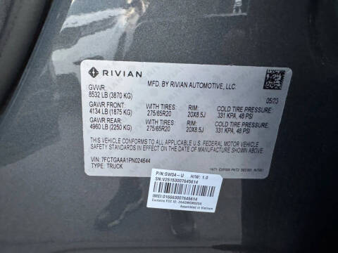 2023 Rivian R1T Adventure