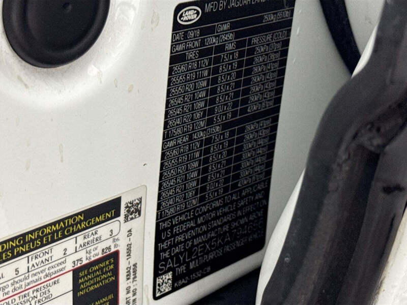 2019 Land Rover Range Rover Velar P250 R-Dynamic SE