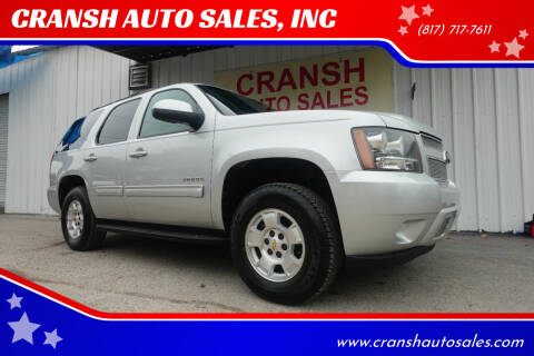 2010 Chevrolet Tahoe for sale at CRANSH AUTO SALES, INC in Arlington TX
