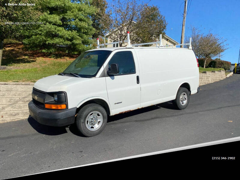 2004 Chevrolet Express Cargo for sale at 4 Below Auto Sales in Willow Grove PA