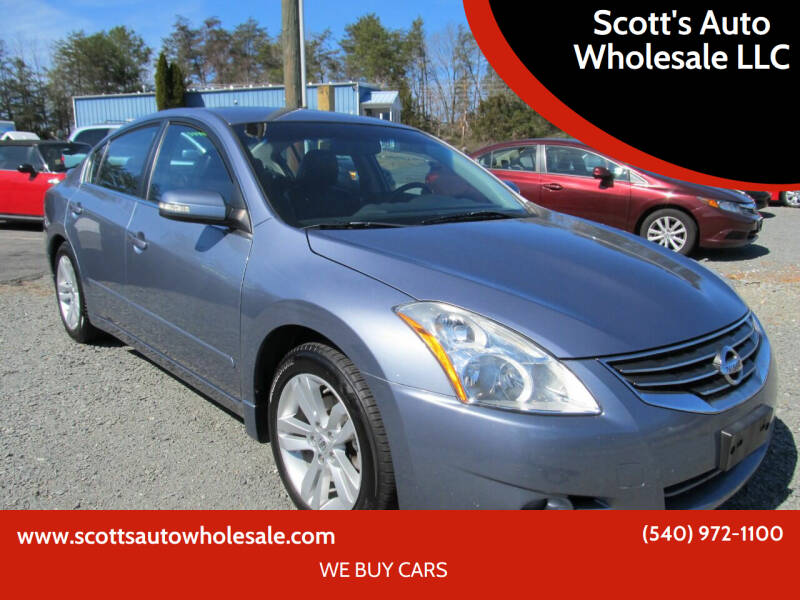 2010 Nissan Altima for sale at Scott's Auto Wholesale LLC in Locust Grove VA