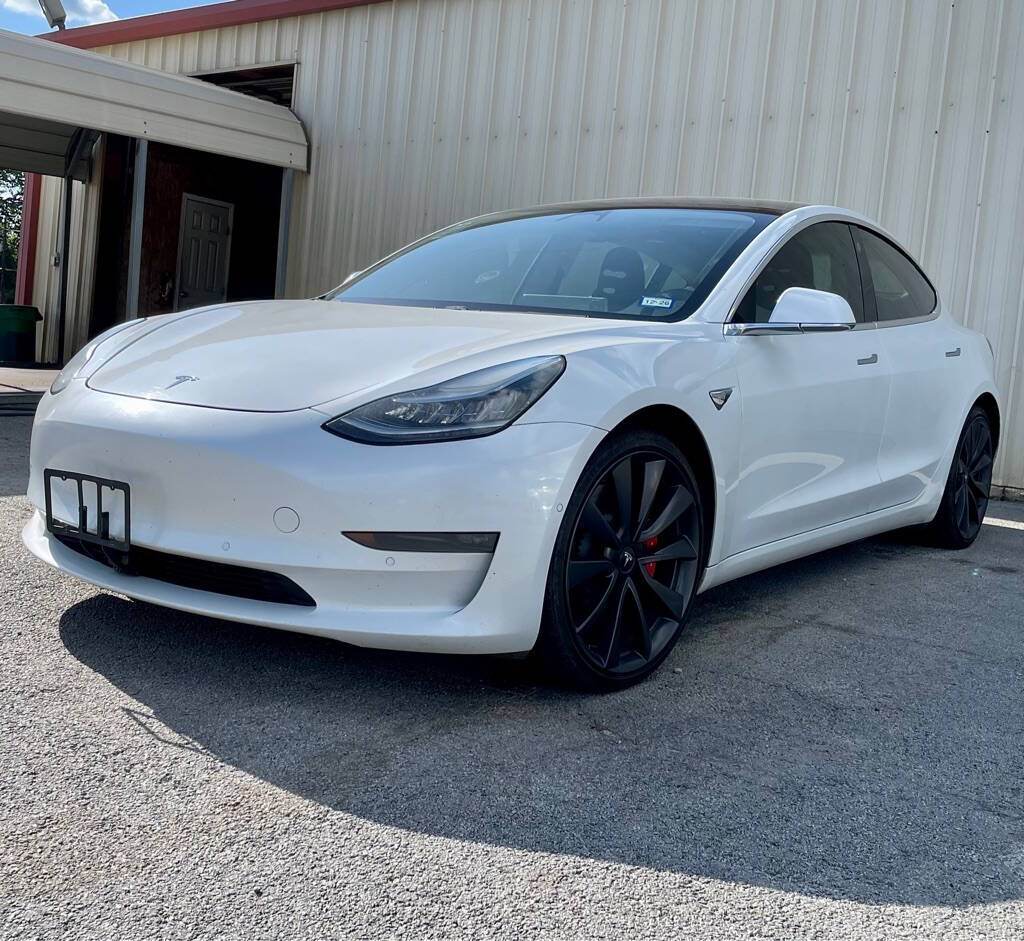 White 2020 Tesla Model 3 Performance AWD Performance 4dr Sedan 1