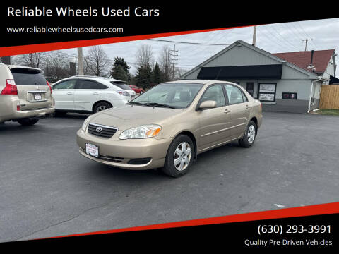 2008 Toyota Corolla for sale at Reliable Wheels Used Cars in West Chicago IL