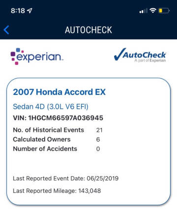 2007 Honda Accord EX-L V-6