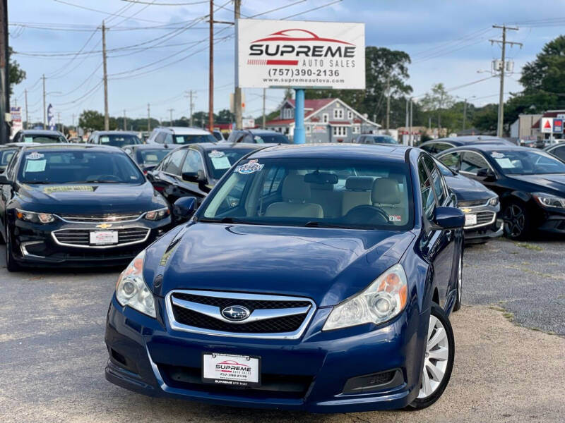 2011 Subaru Legacy for sale at Supreme Auto Sales in Chesapeake VA