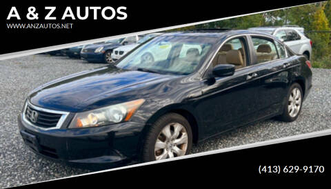 2010 Honda Accord for sale at A & Z AUTOS in Westfield MA