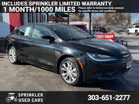 2015 Chrysler 200 for sale at Sprinkler Used Cars in Longmont CO