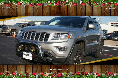 2014 Jeep Grand Cherokee for sale at F.M Auto Sale LLC in Dallas TX