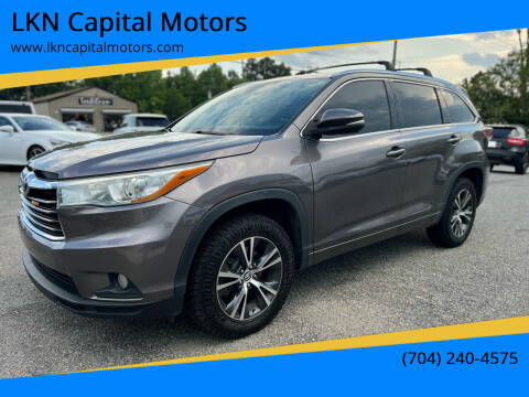 2016 Toyota Highlander for sale at LKN Capital Motors in Lincolnton NC