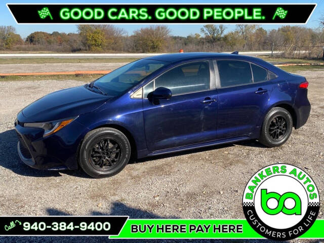 2020 Toyota Corolla for sale at BANKERS AUTOS in Denton, TX