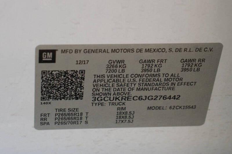 2018 Chevrolet Silverado 1500