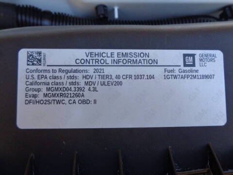 2021 GMC Savana 2500