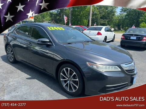 2015 Acura TLX for sale at Dad's Auto Sales in Newport News VA