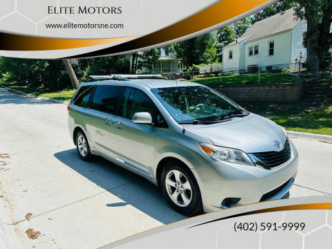 2014 Toyota Sienna for sale at Elite Motors in Bellevue NE