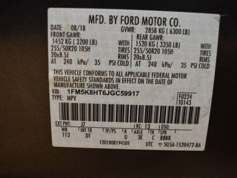 2018 Ford Explorer Platinum