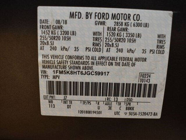 2018 Ford Explorer Platinum