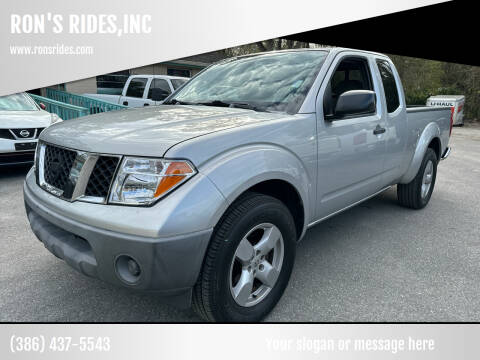 2006 Nissan Frontier for sale at RON'S RIDES,INC in Bunnell FL