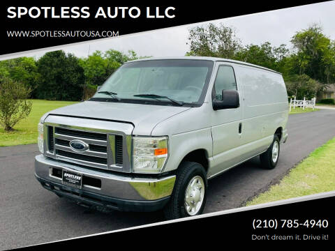 2012 Ford E-Series Cargo for sale at SPOTLESS AUTO LLC in San Antonio TX