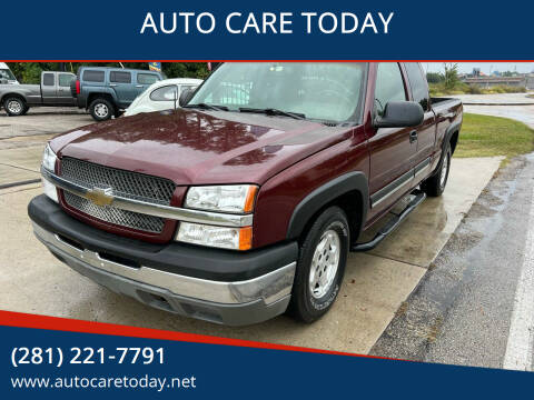 2003 Chevrolet Silverado 1500 for sale at AUTO CARE TODAY in Spring TX