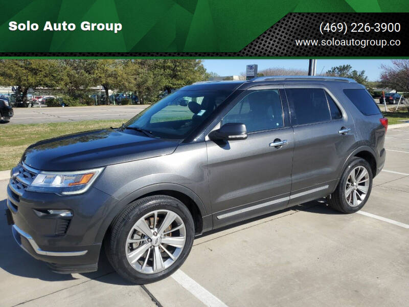 2018 Ford Explorer for sale at Solo Auto Group in Mckinney TX