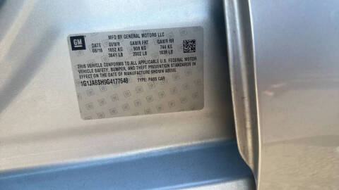 2016 Chevrolet Sonic LS Auto