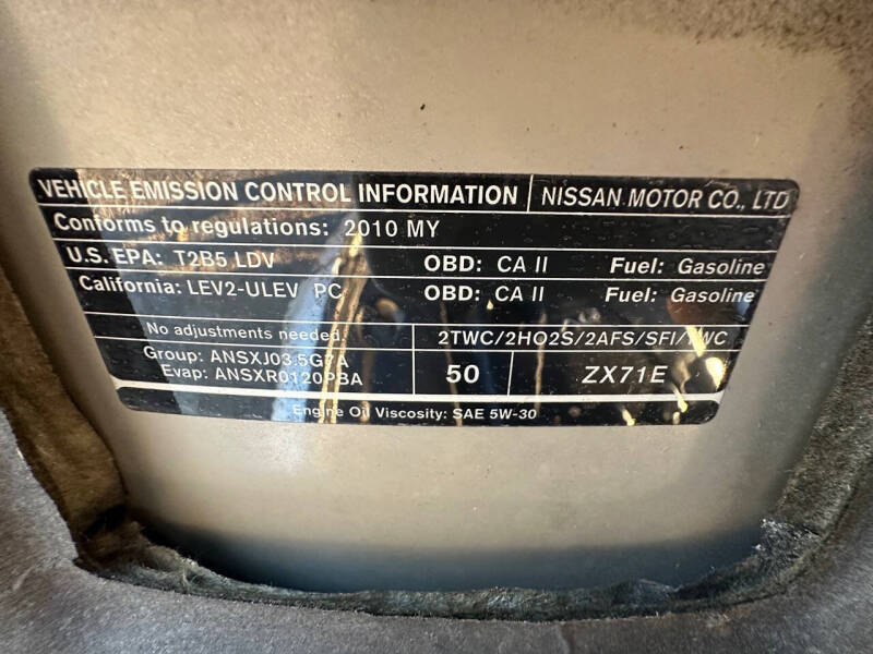 2010 Nissan Maxima 3.5 SV