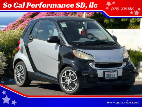 2012 Smart fortwo for sale at So Cal Performance SD, llc in San Diego CA
