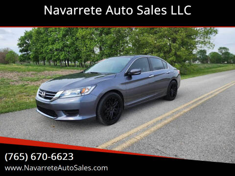 2013 Honda Accord for sale at Navarrete Auto Sales LLC in Frankfort IN