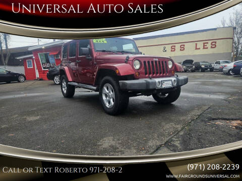 2012 Jeep Wrangler Unlimited for sale at Universal Auto Sales in Salem OR