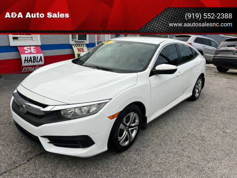 2017 Honda Civic for sale at A&A Auto Sales in Fuquay Varina NC
