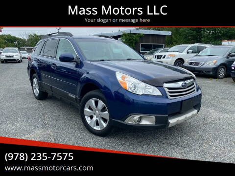 2011 Subaru Outback for sale at Mass Motors LLC in Worcester MA
