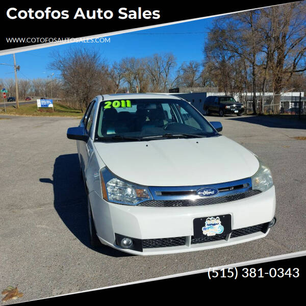 2011 Ford Focus for sale at Cotofos Auto Sales in Des Moines IA