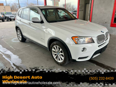 2013 BMW X3 for sale at High Desert Auto Wholesale in Albuquerque NM