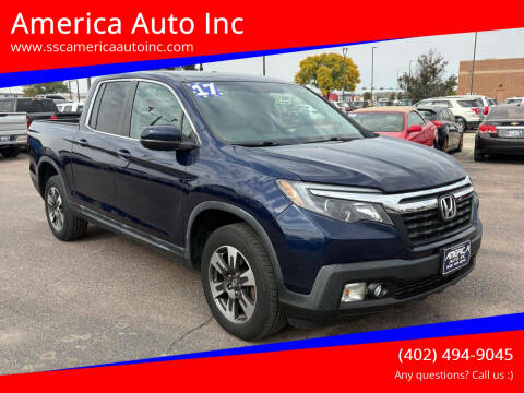 2017 Honda Ridgeline for sale at America Auto Inc in South Sioux City NE