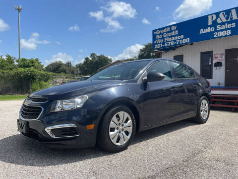 2016 Chevrolet Cruze Limited for sale at P & A AUTO SALES in Houston TX