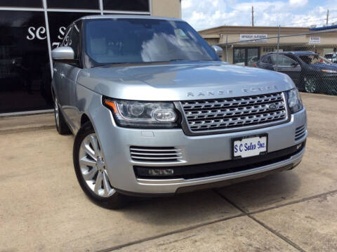 2016 Land Rover Range Rover for sale at SC SALES INC in Houston TX