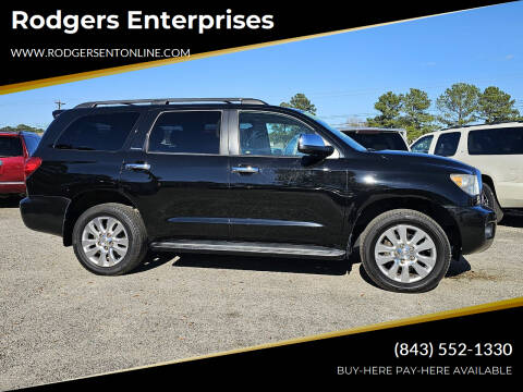 2012 Toyota Sequoia for sale at Rodgers Enterprises in North Charleston SC
