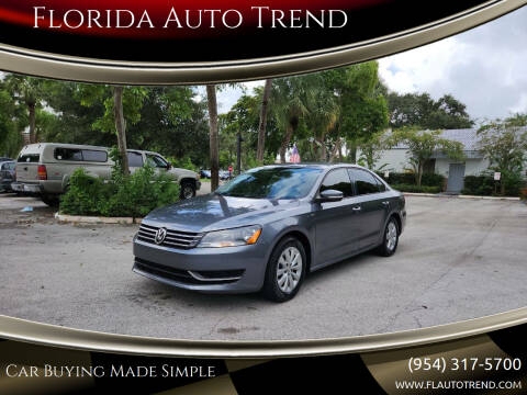 2015 Volkswagen Passat for sale at Florida Auto Trend in Plantation FL