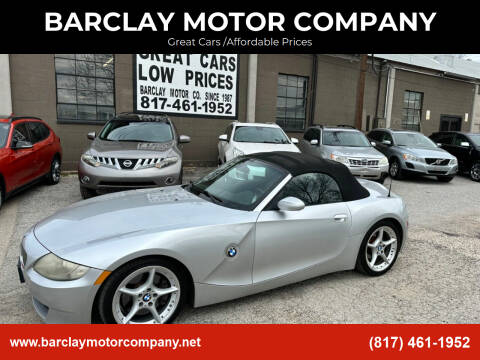 2006 BMW Z4 for sale at BARCLAY MOTOR COMPANY in Arlington TX
