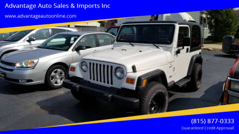 2001 Jeep Wrangler for sale at Advantage Auto Sales & Imports Inc in Loves Park IL