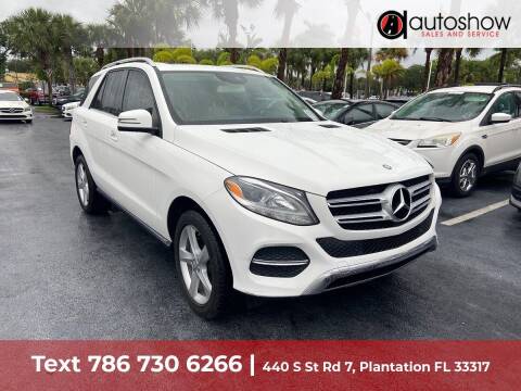 2016 Mercedes-Benz GLE for sale at AUTOSHOW SALES & SERVICE in Plantation FL