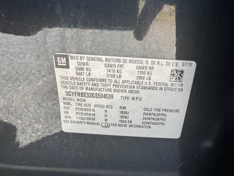 2016 Cadillac SRX Luxury Collection