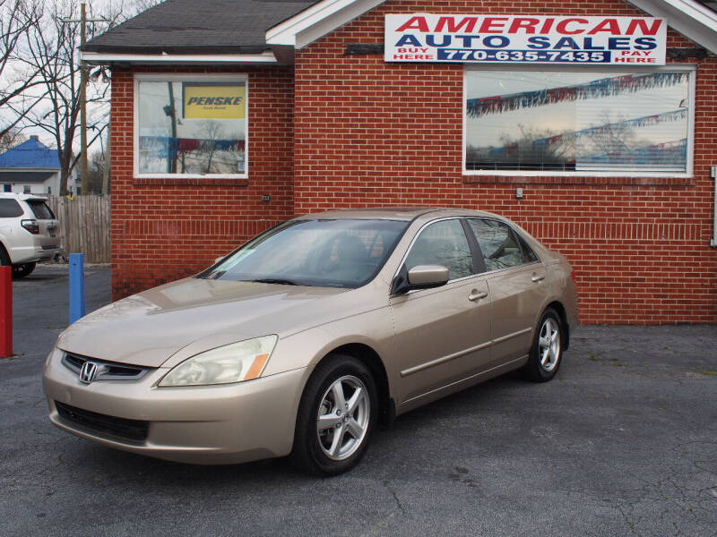 2004 Honda Accord for sale at AMERICAN AUTO SALES LLC in Austell GA