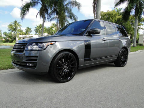 2016 Land Rover Range Rover for sale at RIDES OF THE PALM BEACHES INC in Boca Raton FL