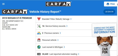 2010 Nissan GT-R Premium