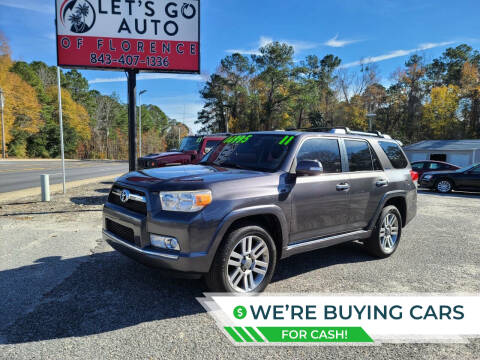 2011 Toyota 4Runner for sale at Let's Go Auto in Florence SC